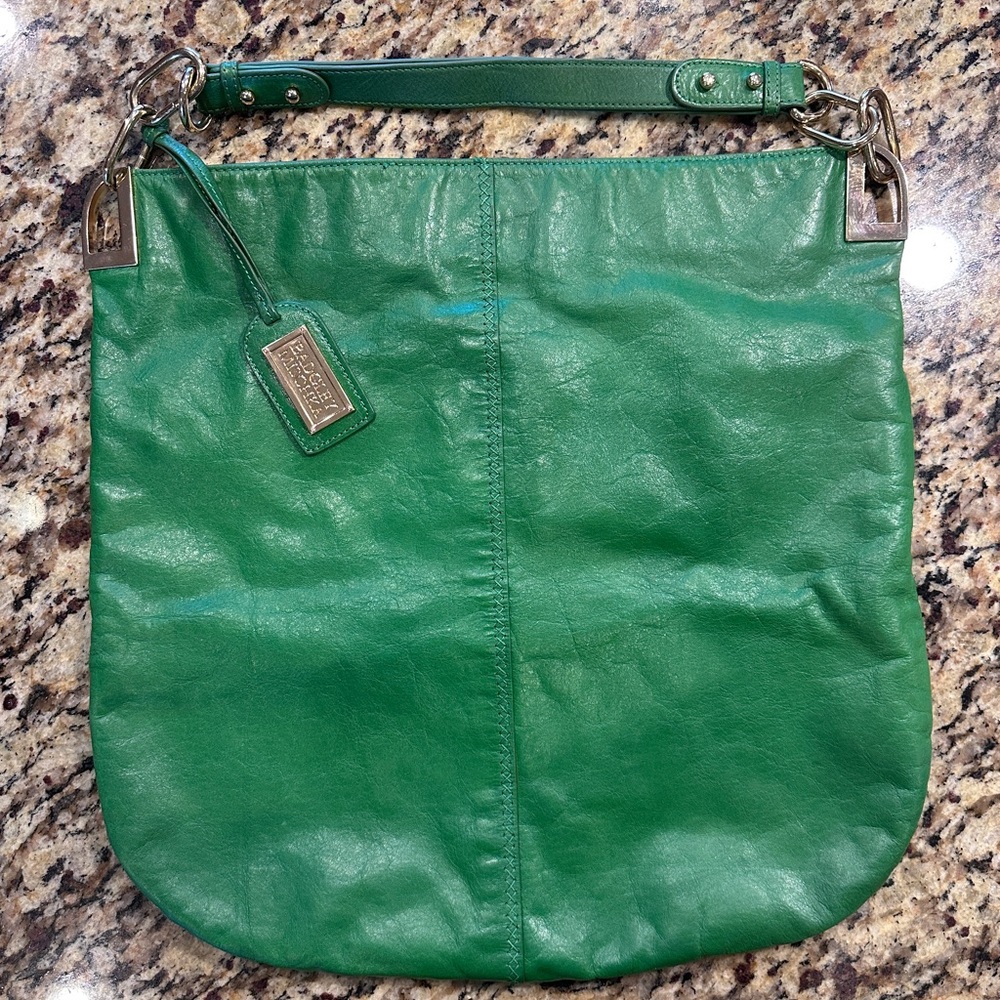 Badgley Mischka "Gaia" Vibrant Green Hobo Shoulder Bag